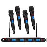 Nady 4W1KU HT 4 Channel Handheld UHF Wireless Microphone System Front View